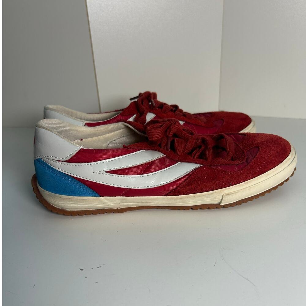 Superga 2832 Nylu shoes in white/blue/red womens size 7.5